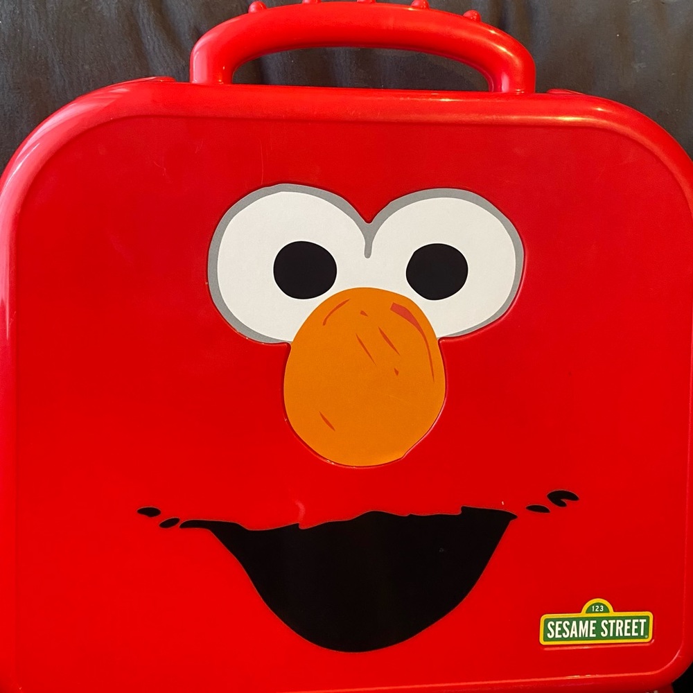 SESAME STREET: Elmo’s ABC’s Alphabet Travel Case (no letters); Hasbro Playskool